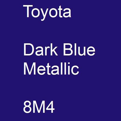 Toyota, Dark Blue Metallic, 8M4.